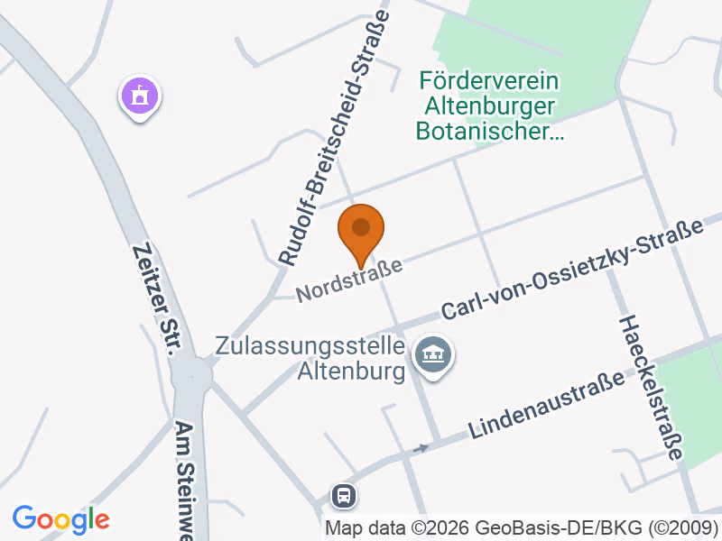 Posizione 04600 Altenburg, Germania sulla mappa