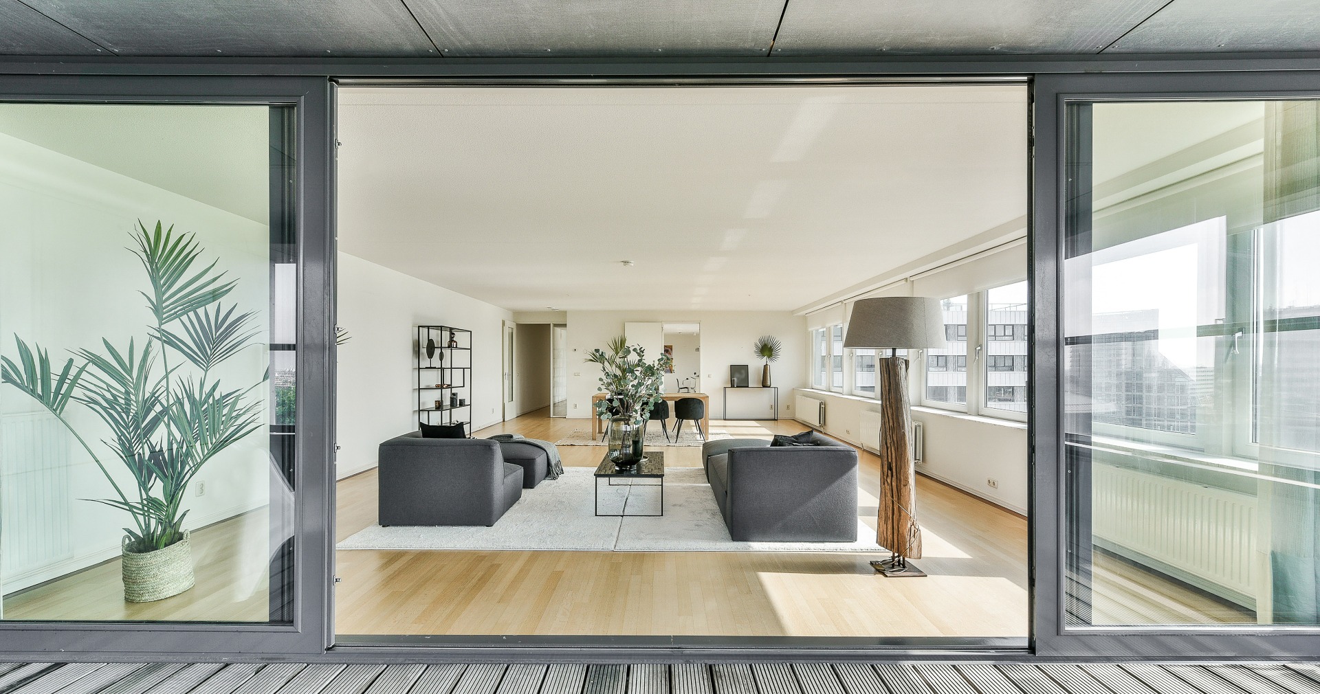 Living room of house in elegant design